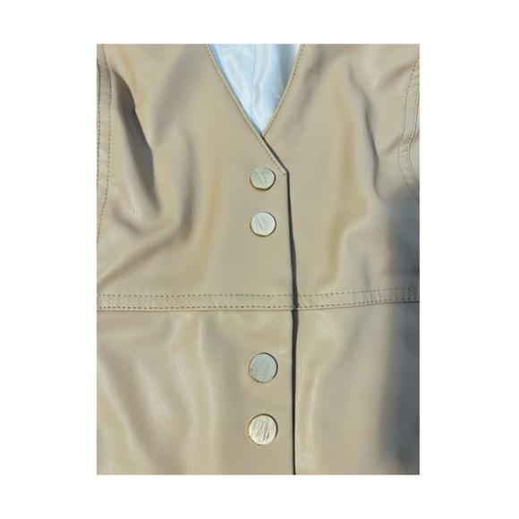 Zara Sleeveless Faux Leather Dress - Picture 10 of 10